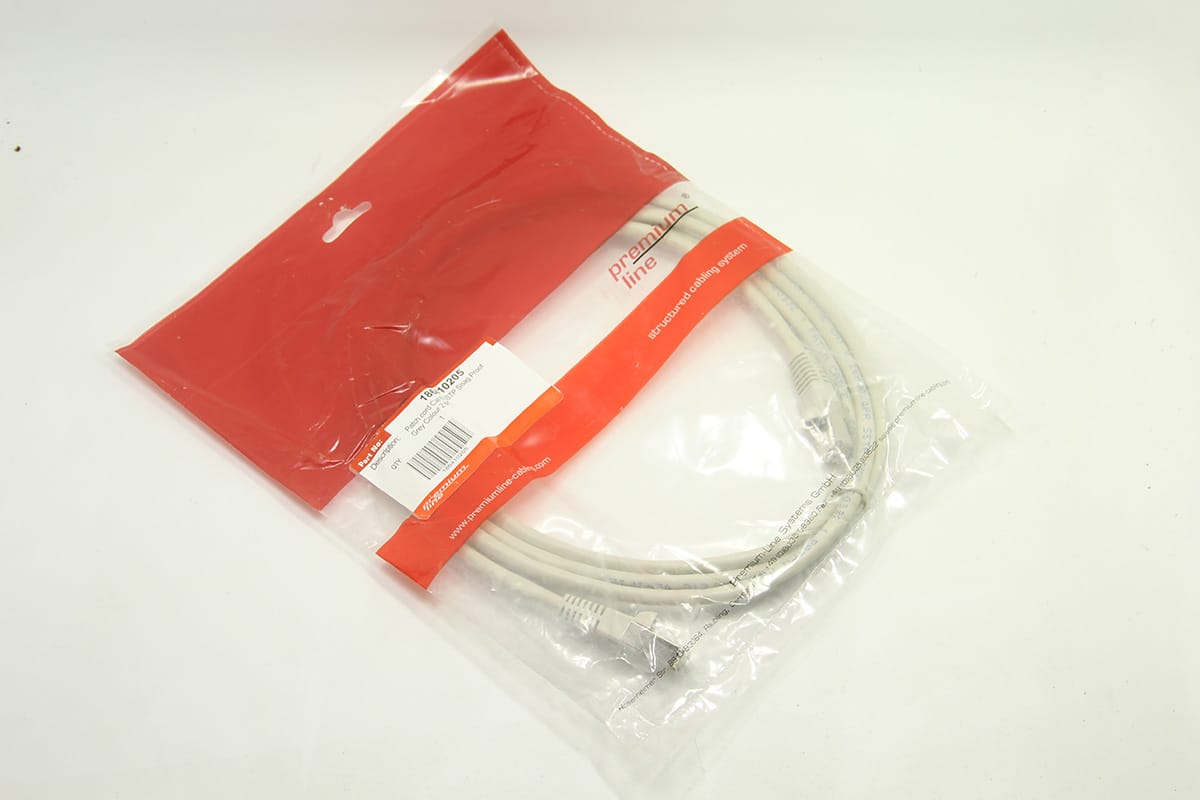 原装德国进口premium line 带屏蔽防雷超6类网线千兆网络跳线纯铜CAT6双屏蔽线
