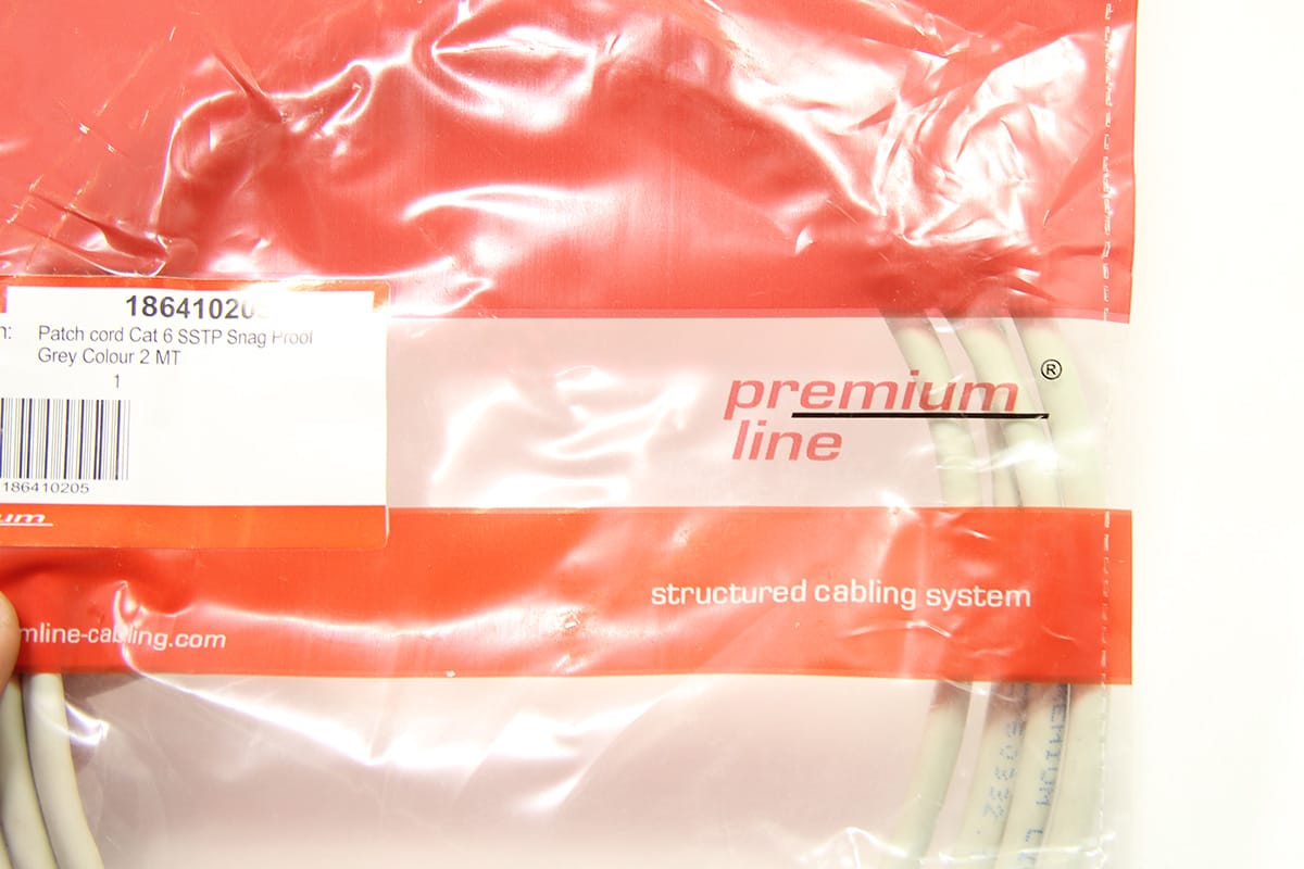 原装德国进口premium line 带屏蔽防雷超6类网线千兆网络跳线纯铜CAT6双屏蔽线