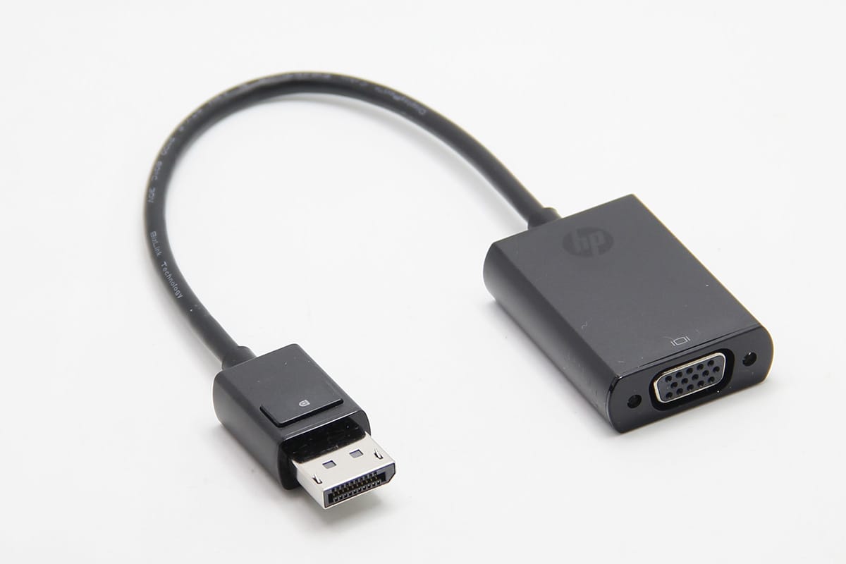 原装惠普标准DP转VGA DP TO VGA 电脑外接投影仪转接线转换线主动式外接3屏线