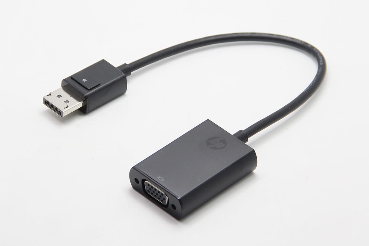 原装惠普标准DP转VGA DP TO VGA 电脑外接投影仪转接线转换线主动式外接3屏线