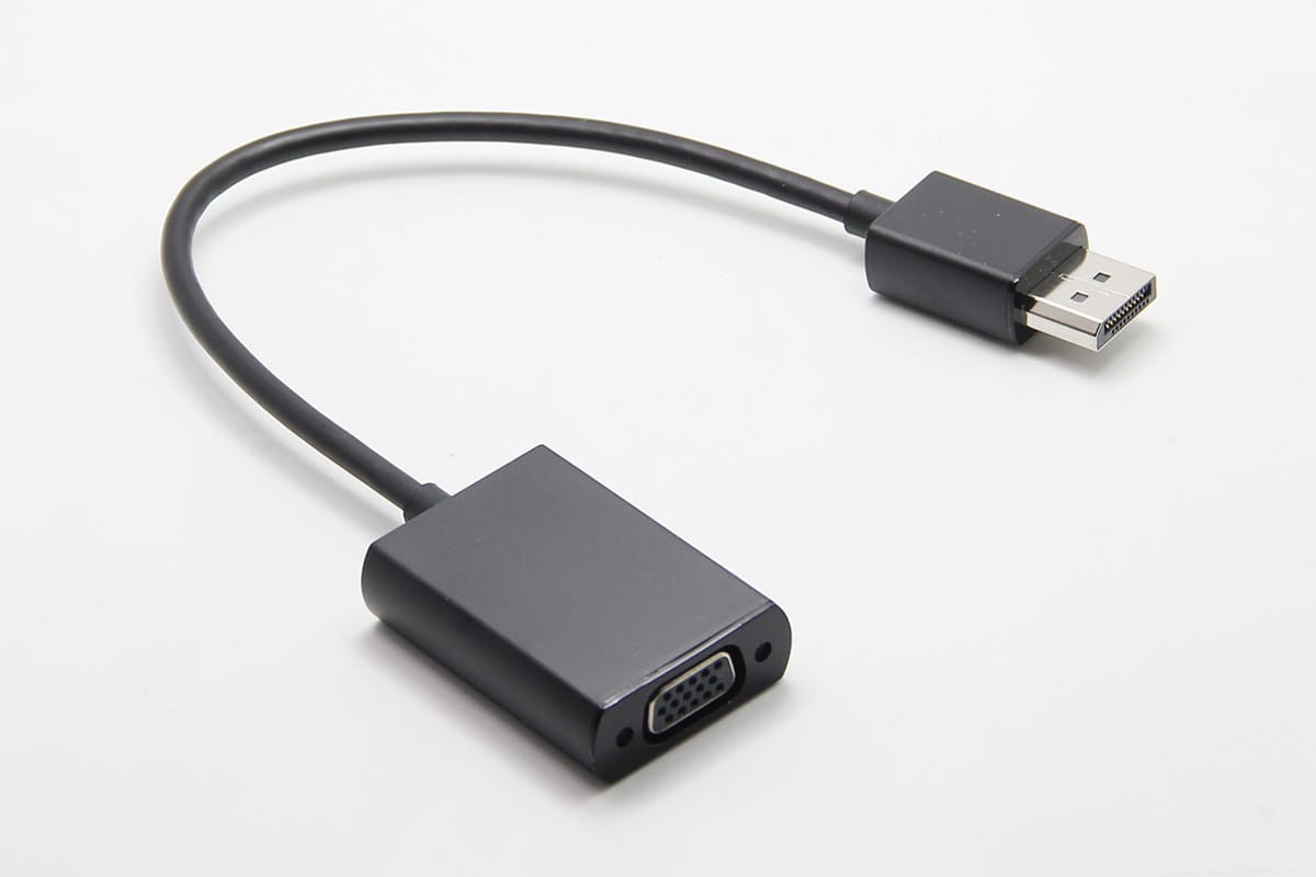 原装惠普标准DP转VGA DP TO VGA 电脑外接投影仪转接线转换线主动式外接3屏线