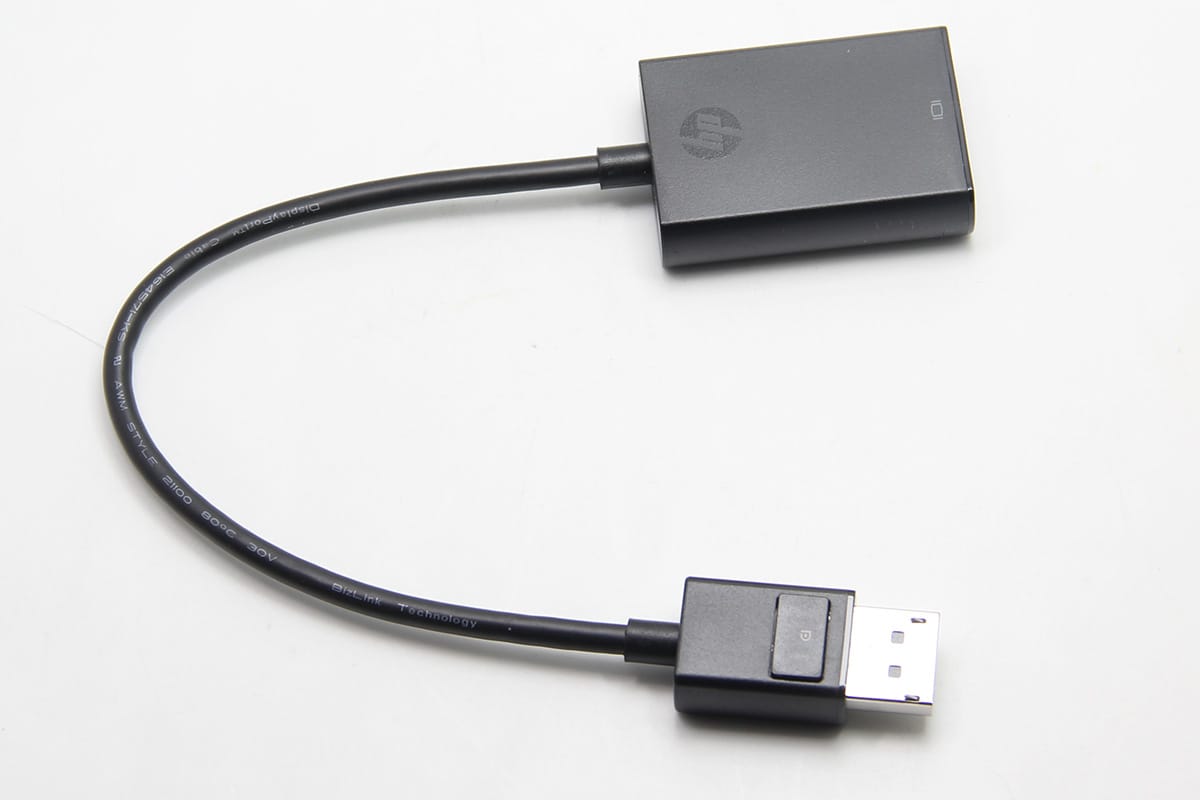 原装惠普标准DP转VGA DP TO VGA 电脑外接投影仪转接线转换线主动式外接3屏线