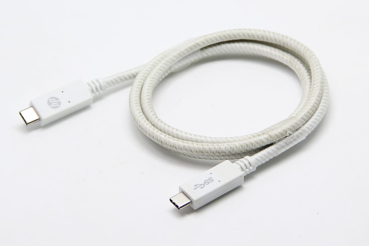 原装惠普编织网双头Type-C 3.1GEN2 EMARK芯片数据线4K 10G PD60W