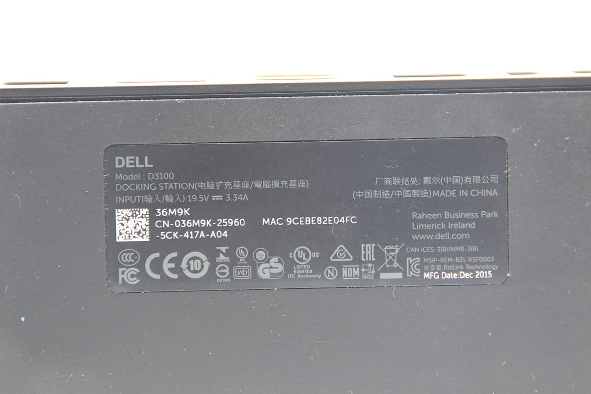 原装戴尔 DELL D3100 win 扩展坞 USB3.0兼容平板/笔记本/端口复制器4K高清