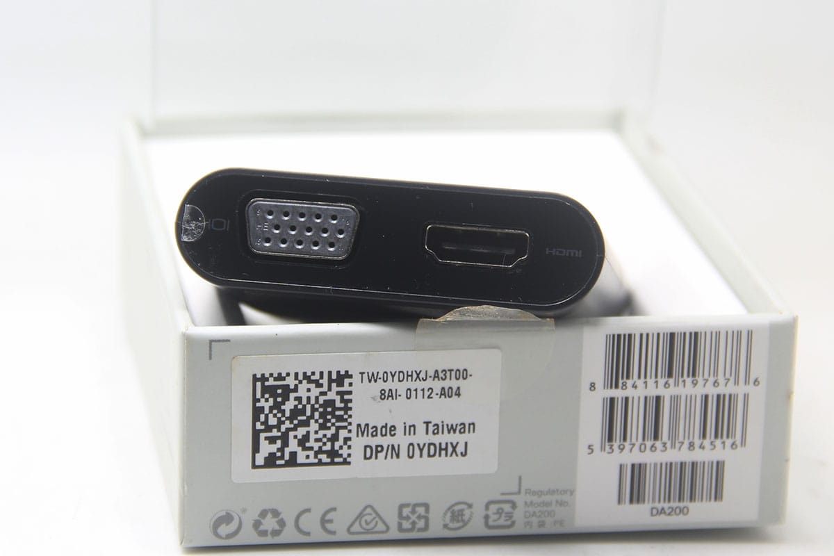 原装戴尔DA200 0YDHXJ USB-C全功能C便携式扩展坞千兆网卡USB3.0接口HDMI 原装戴尔DA200 0YDHXJ USB-C全功能C便携式扩展坞千兆网卡USB3.0接口HDMI