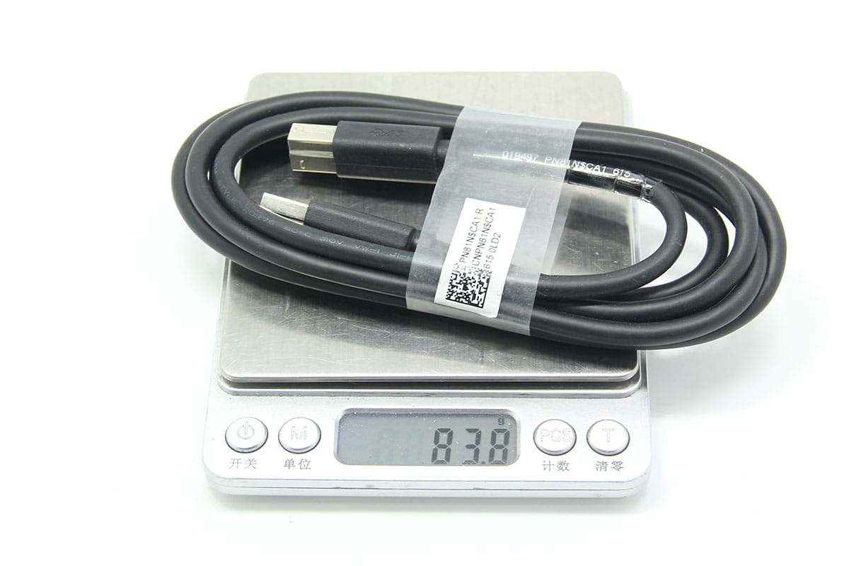原装戴尔dell USB3.0硬盘盒数据线打印机数据线A-B 戴尔显示器上行电缆 019497 PN81N