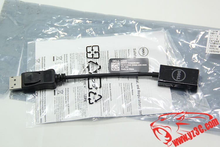 原装戴尔dp转hdmi线 Displayport转hdmi母口线 大DP接口 to HDMI高清转接线
