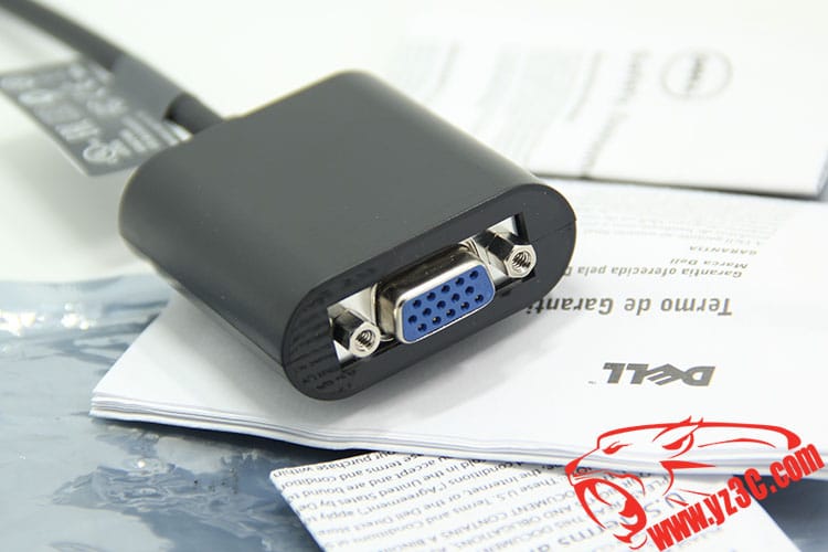 原装戴尔主动式迷你DP转VGA视频转接线 接投影仪 雷电转VGA Mini DisplayPort 转VGA线 XPS13