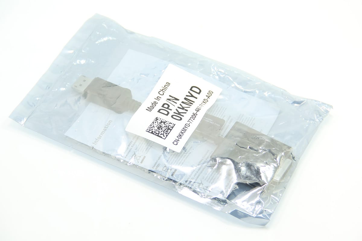 原装戴尔新款DP转DVI视频转接线 DP/N0KKMYD电脑连接线显示器