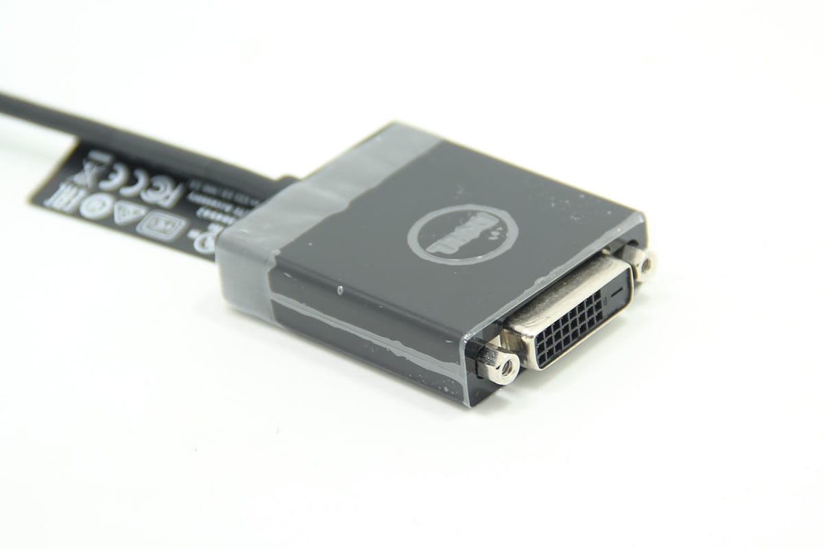 原装戴尔新款DP转DVI视频转接线 DP/N0KKMYD电脑连接线显示器