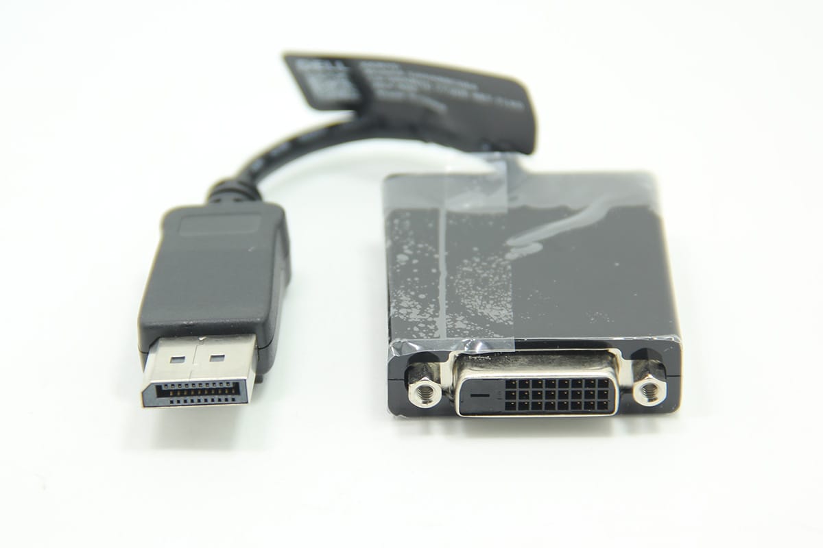 原装戴尔新款DP转DVI视频转接线 DP/N0KKMYD电脑连接线显示器