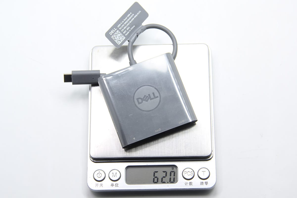 原装戴尔USB-C转USB3.1 10G gen2快速传输转换线HUB集线器PD供电