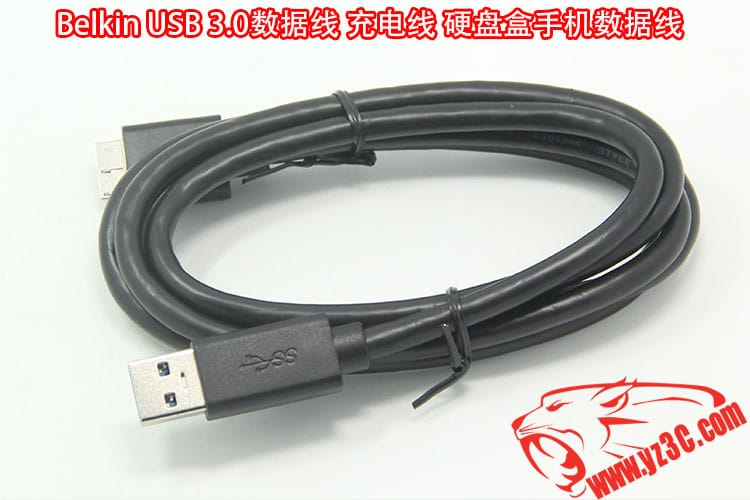 原装新款贝尔金USB3.0数据线三星note3 移动硬盘 硬盘盒 S5手机充电连接线
