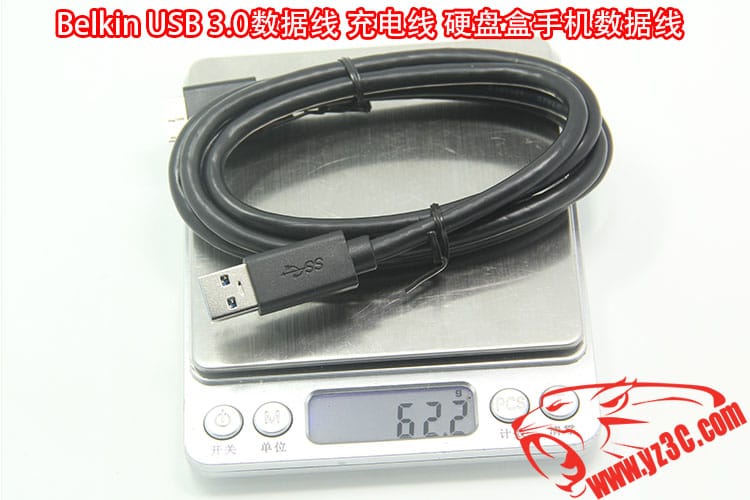 原装新款贝尔金USB3.0数据线三星note3 移动硬盘 硬盘盒 S5手机充电连接线