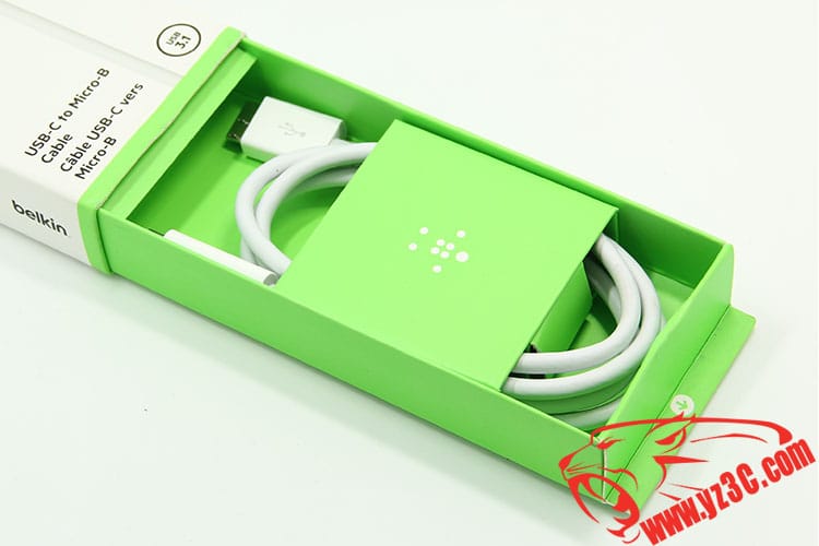 原装美国进口贝尔金Belkin USB-C 至 Micro-B 线缆 (高速USB 3.1)