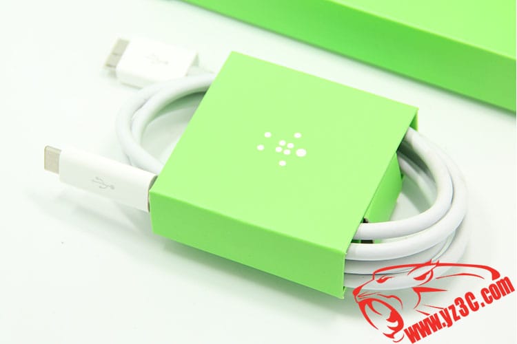 原装美国进口贝尔金Belkin USB-C 至 Micro-B 线缆 (高速USB 3.1)