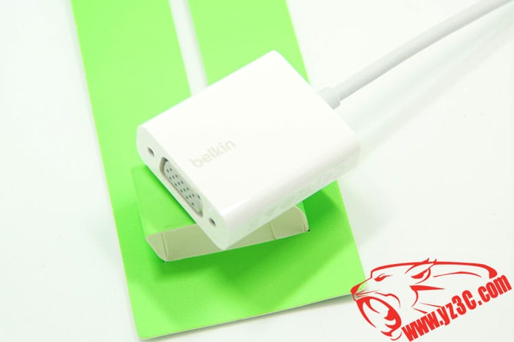 原装美国进口贝尔金TYPE-C至VGA转换器 MacBook pro接外置显示器 F2CU037dsWHTAPL