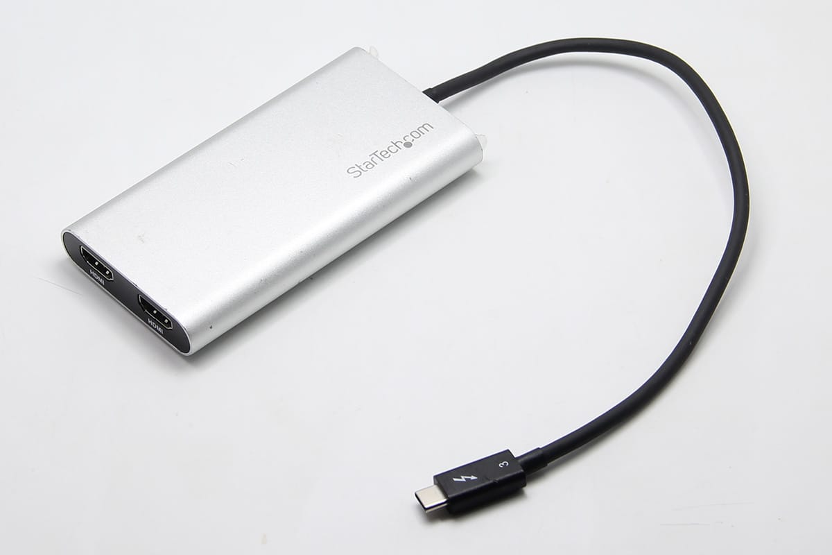 原装美国进口雷电3转2个HDMI 4k xps thinkpad Mac外接多屏显示器 TB32HD2