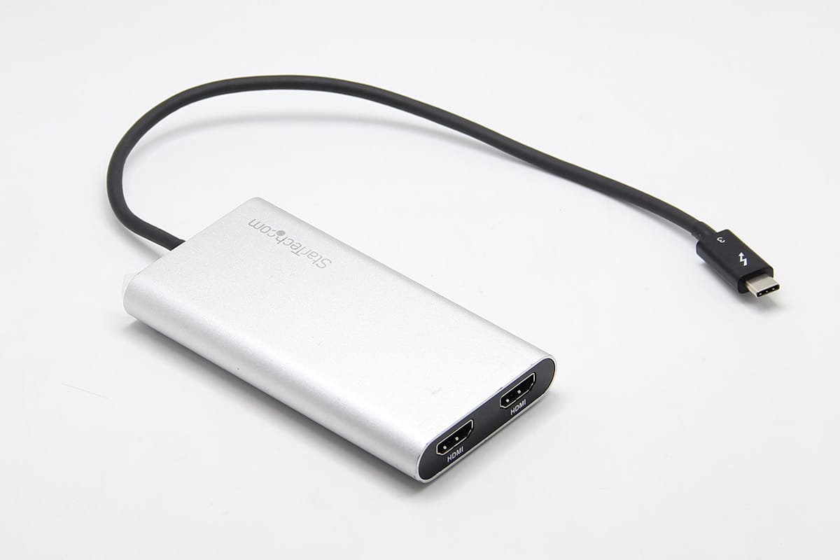 原装美国进口雷电3转2个HDMI 4k xps thinkpad Mac外接多屏显示器 TB32HD2