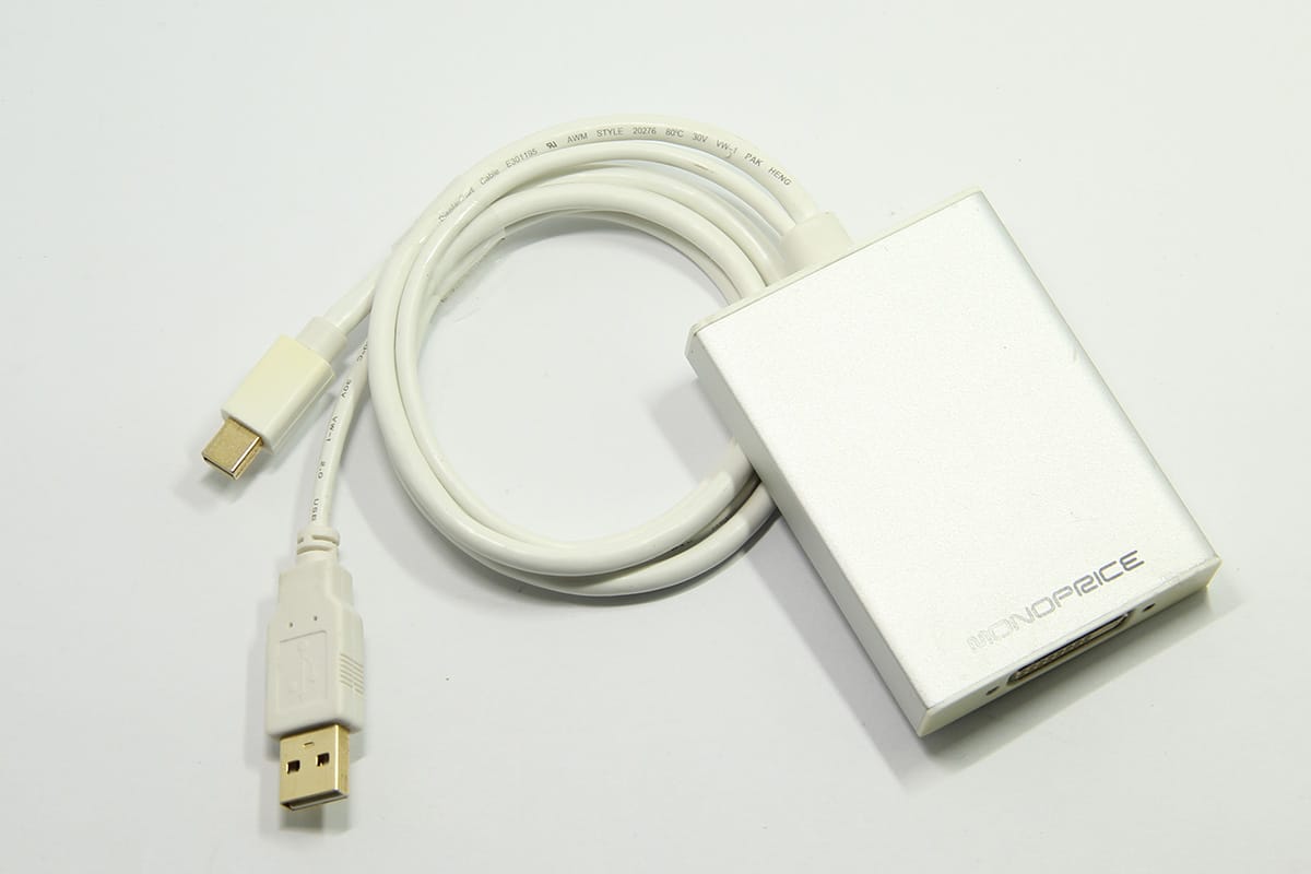 原装美国进口Monoprice Dual link DVI双通道主动式双链路2k迷你dp转dvi雷电接高端DVI老款显示器