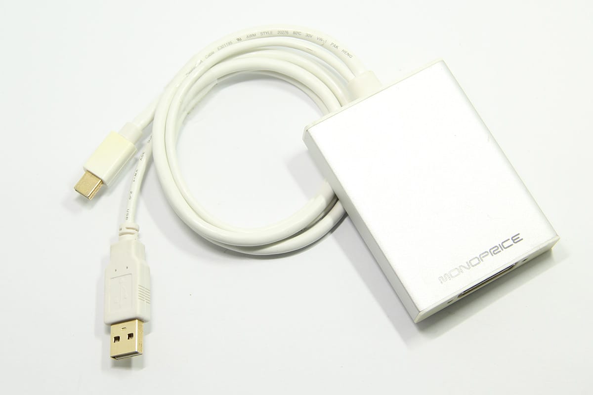 原装美国进口Monoprice Dual link DVI双通道主动式双链路2k迷你dp转dvi雷电接高端DVI老款显示器