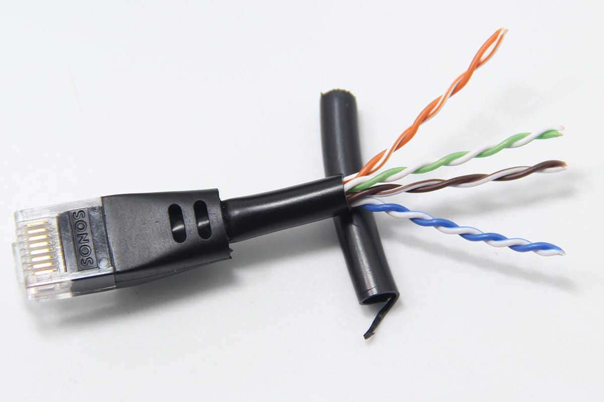原装美国进口sonos 纯铜千兆网线CAT5E网络跳线RJ45双绞线1.5米长