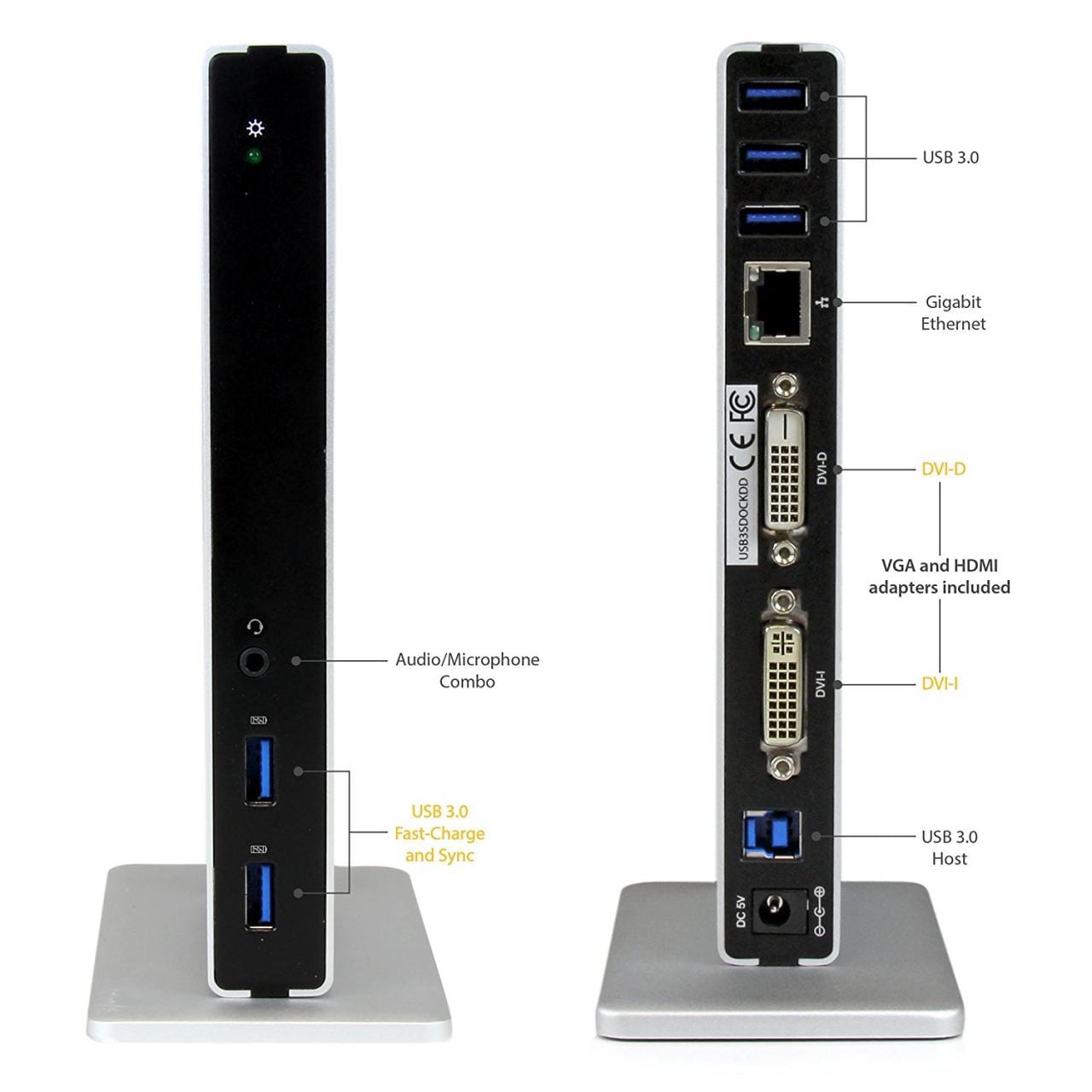 原装美国进口usb3.0台式机笔记本平板扩展坞dock接外置显示器多屏