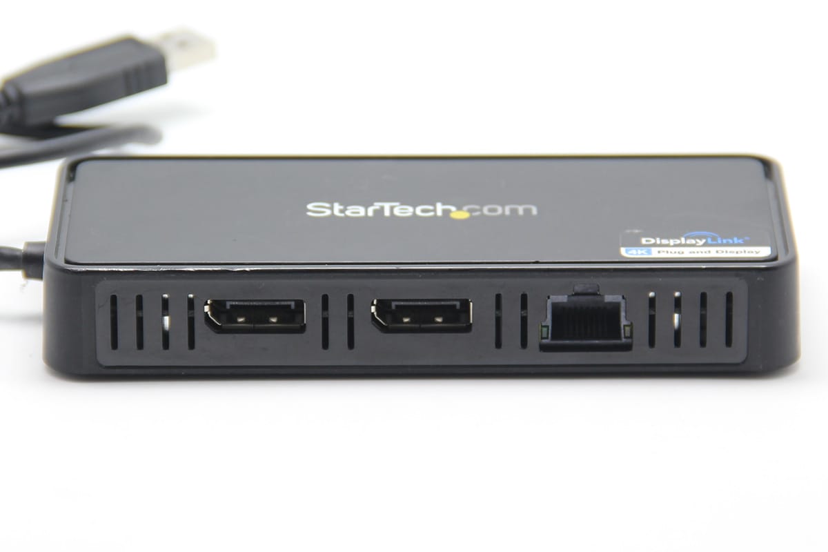 原装美国进口USB3.0通用扩展坞外接双4K显示器千兆网卡兼容Mac Win USB to Dual DisplayPort Mini Dock with GbE LAN - Dual 4K 60 Hz