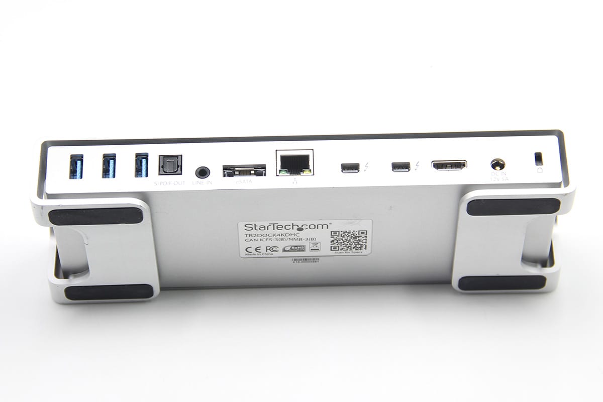 原装美国startech.com TB2DOCK4KDHC 雷电2扩展坞dock iMac book pro笔记本电脑接网卡光纤声卡