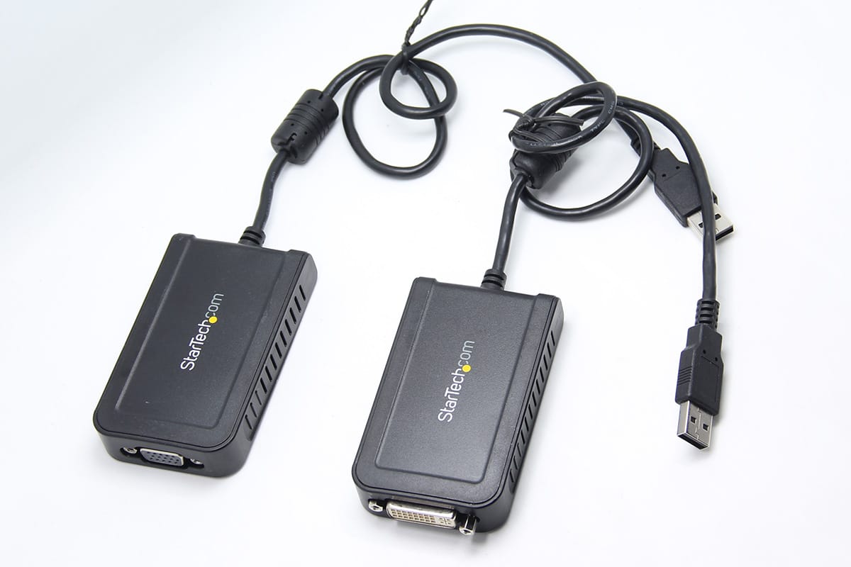 原装美国startech.com USB转DVI USB转VGA外接多屏炒股看盘多显示器扩展器