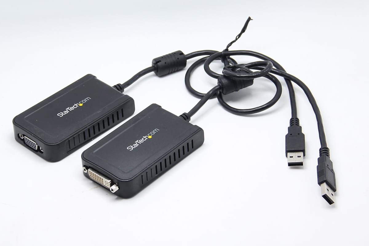 原装美国startech.com USB转DVI USB转VGA外接多屏炒股看盘多显示器扩展器