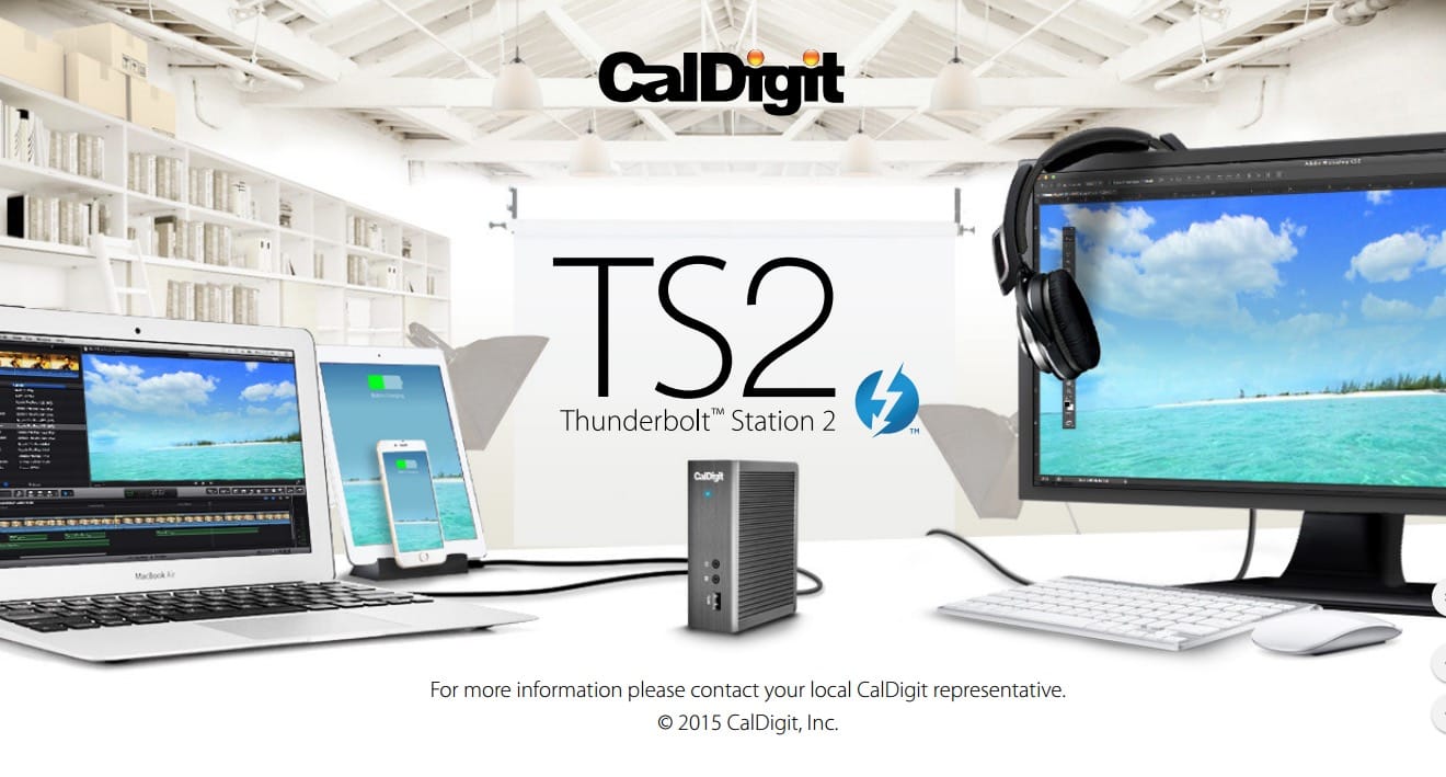 原装美国Station雷电扩展坞 thunderbolt2雷电2扩展坞dock mac外扩接口CalDigit Thunderbolt™