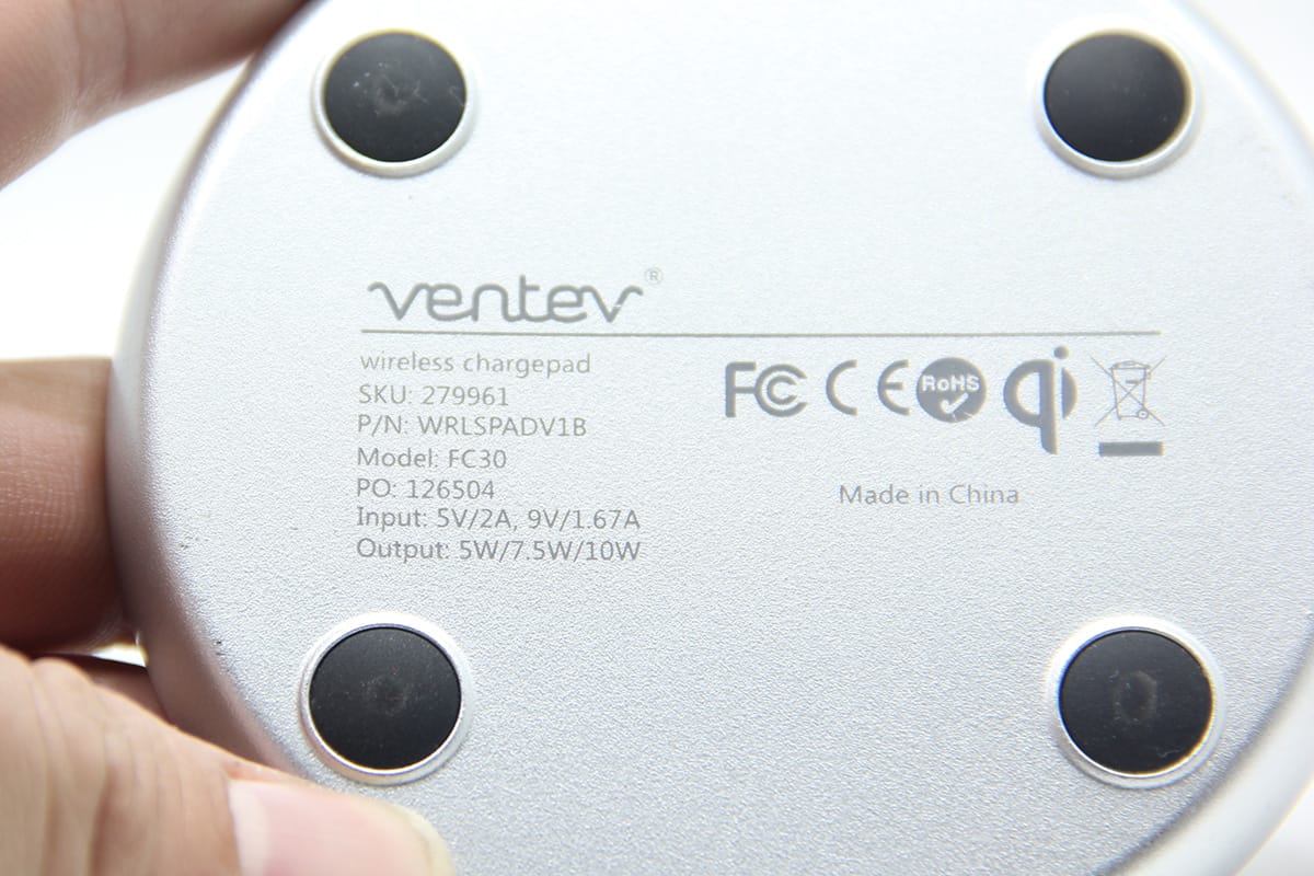 原装美国Ventev FC30桌面型 手机通用无线充电器 QI无线快充三星10W 苹果7.5W