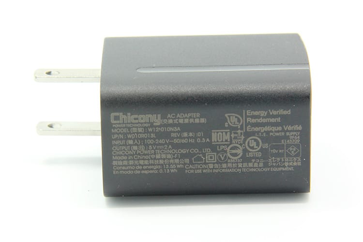 原装群光Chicony 5V 2A 手机电源适配器 充电器 通用USB平板充电宝充电头W12-010N3A PN:W010R081L