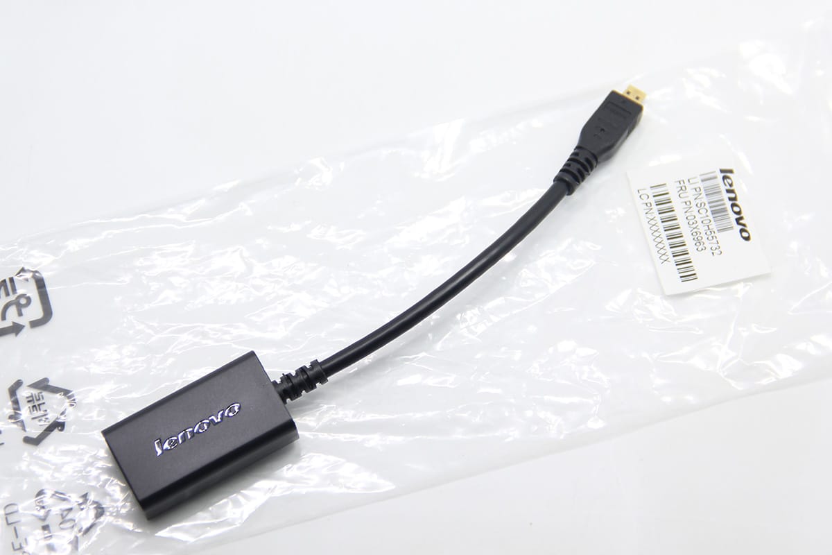 原装联想 micro HDMI转vga高清视频信号转接线手机平板接投影仪