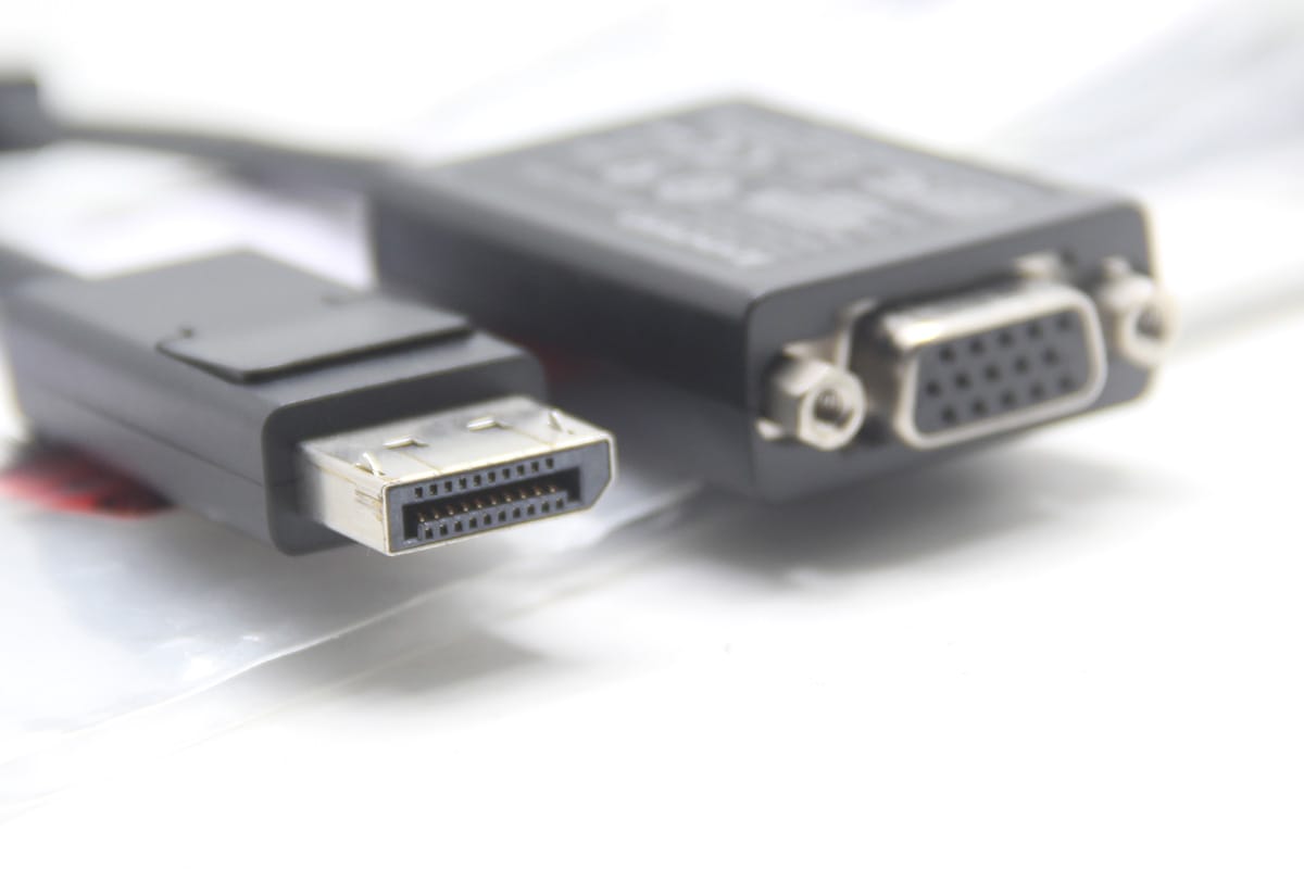 原装联想Thinkpad主动式DP转VGA显示器投影视频转换转接线57Y4393