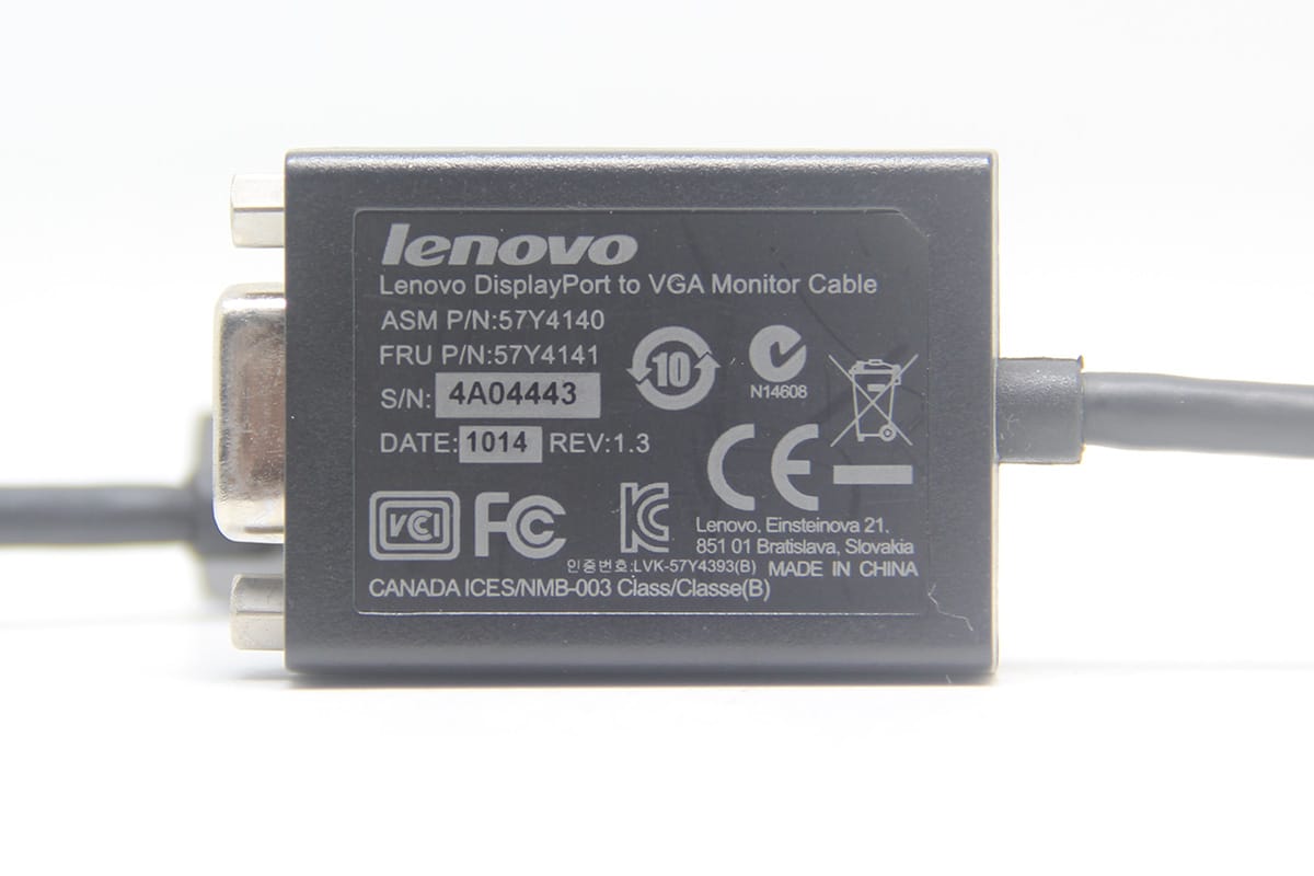 原装联想Thinkpad主动式DP转VGA显示器投影视频转换转接线57Y4393