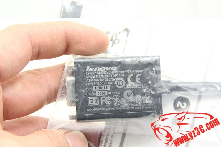 原装联想ThinkPad通用主动式迷你DP转VGA视频转接线接投影高清线