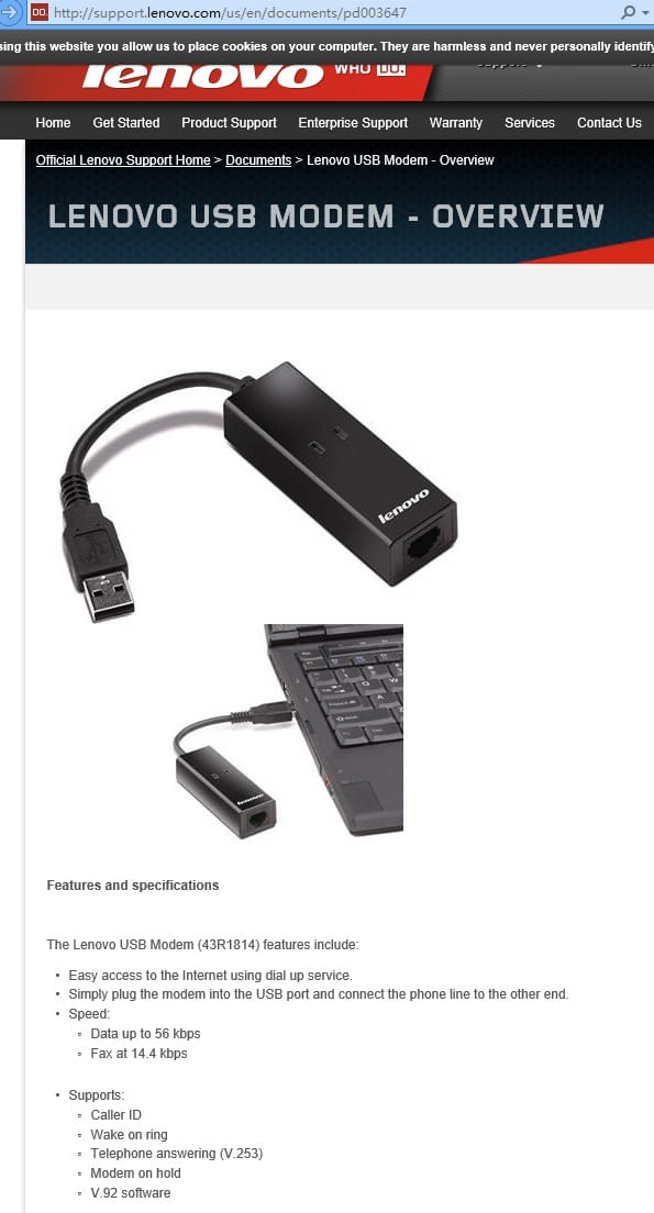 原装联想USB外置 56K猫 调制解调器 笔记本传真组件 modem 传真猫 43R1786