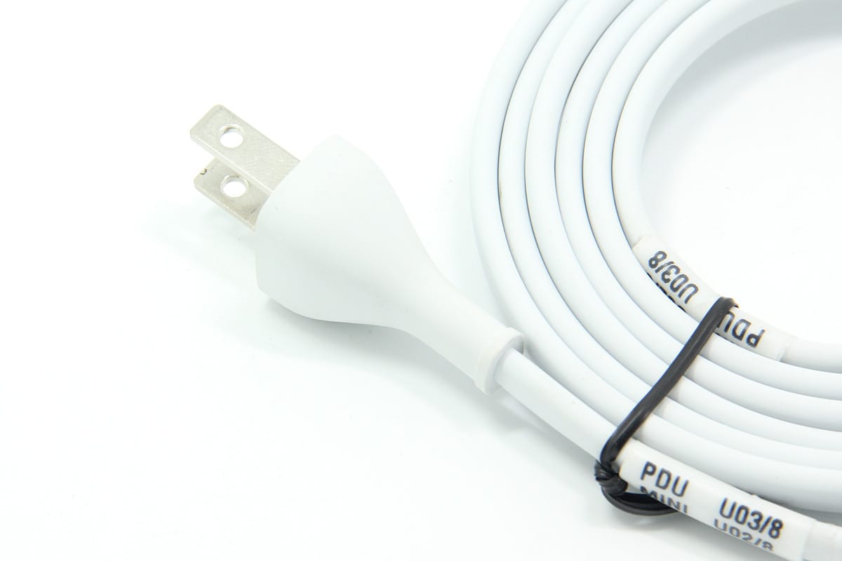 原装苹果8字电源线美国进口电源线超粗纯铜8字线阻燃外皮mac mini 苹果airport路由器原配电源线