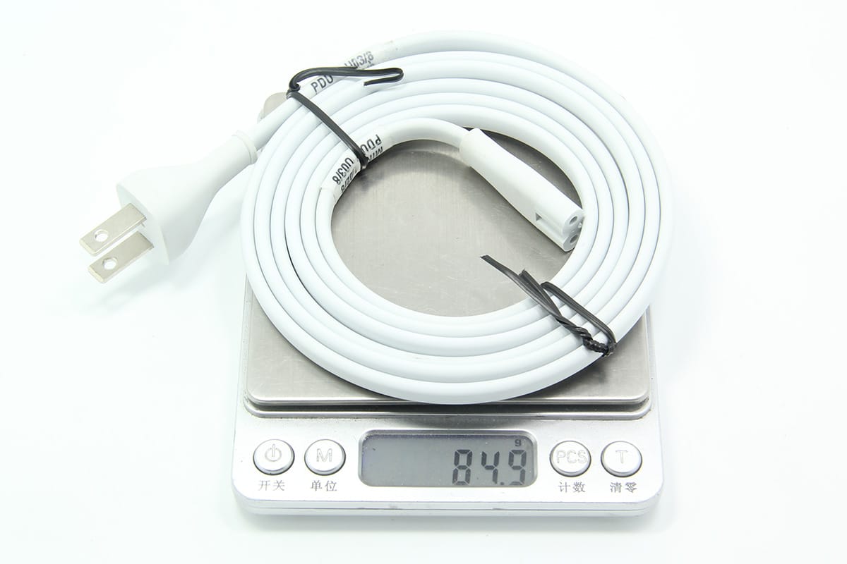 原装苹果8字电源线美国进口电源线超粗纯铜8字线阻燃外皮mac mini 苹果airport路由器原配电源线
