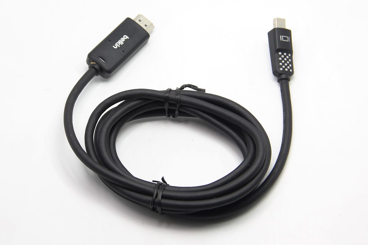 原装贝尔金 Belkin 迷你DP转HDMI 2K高清视频线Mini DisplayPort转HDMI F2CD080