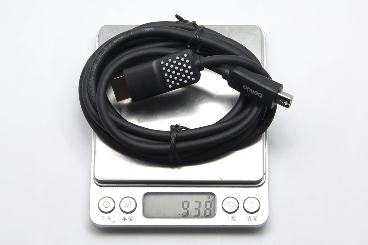 原装贝尔金 Belkin 迷你DP转HDMI 2K高清视频线Mini DisplayPort转HDMI F2CD080