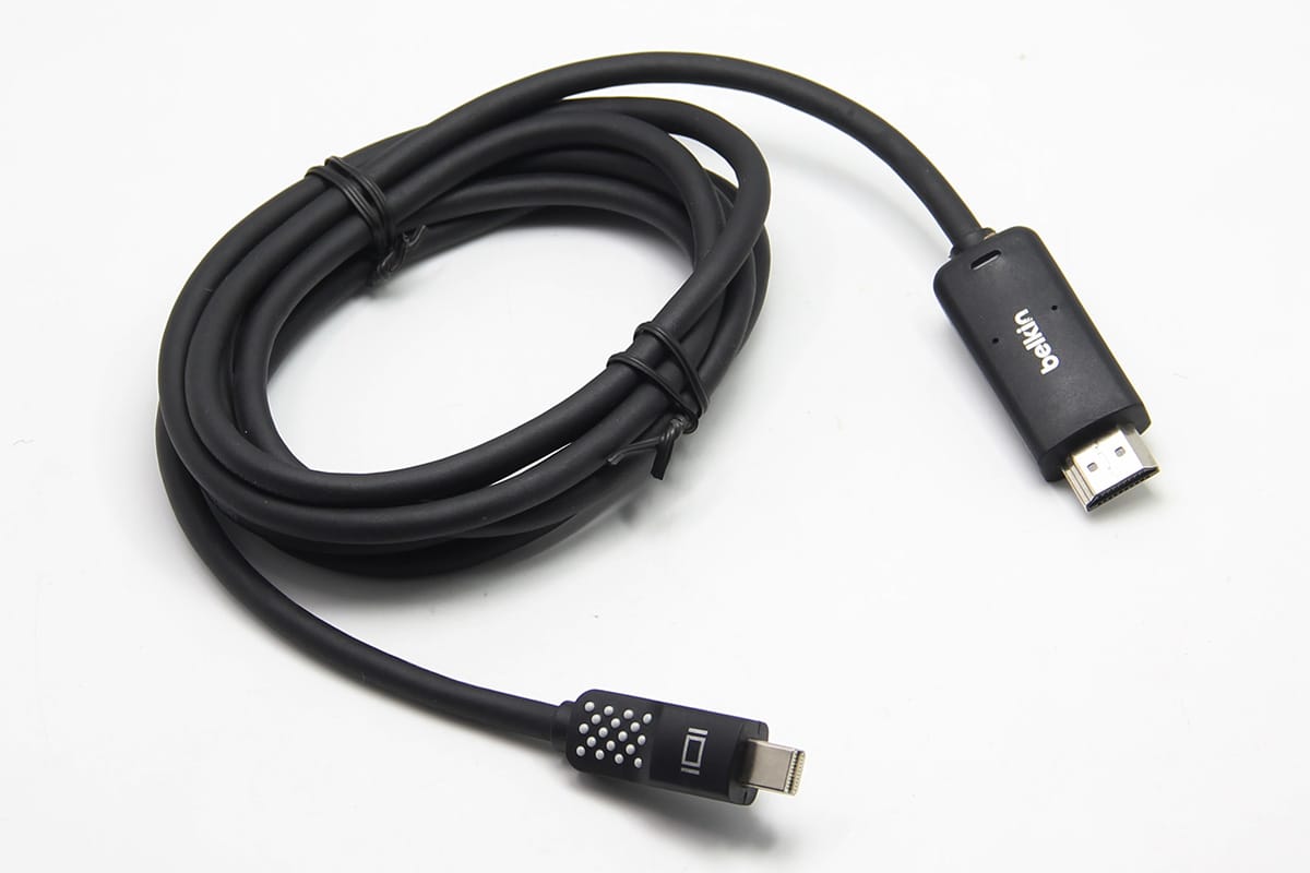 原装贝尔金 Belkin 迷你DP转HDMI 2K高清视频线Mini DisplayPort转HDMI F2CD080