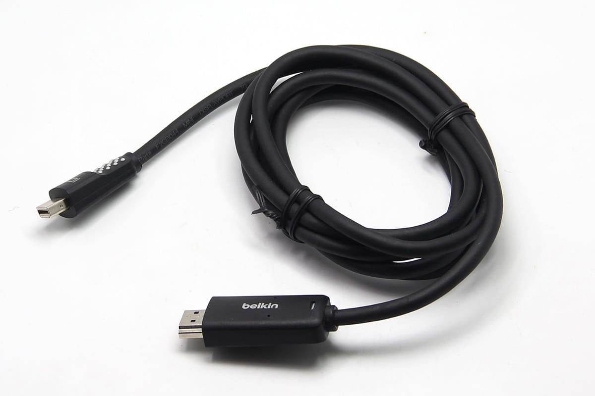 原装贝尔金 Belkin 迷你DP转HDMI 2K高清视频线Mini DisplayPort转HDMI F2CD080