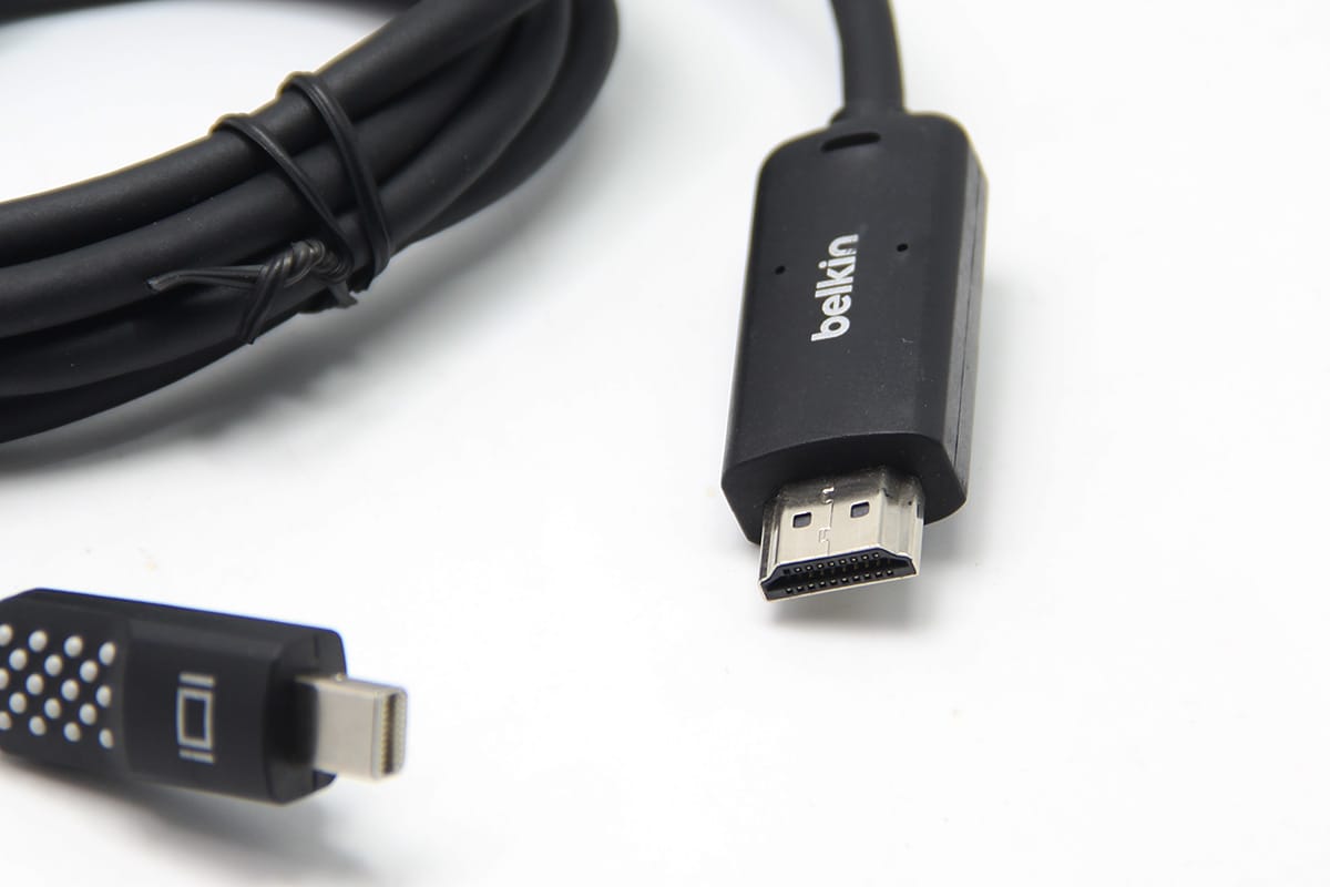 原装贝尔金 Belkin 迷你DP转HDMI 2K高清视频线Mini DisplayPort转HDMI F2CD080