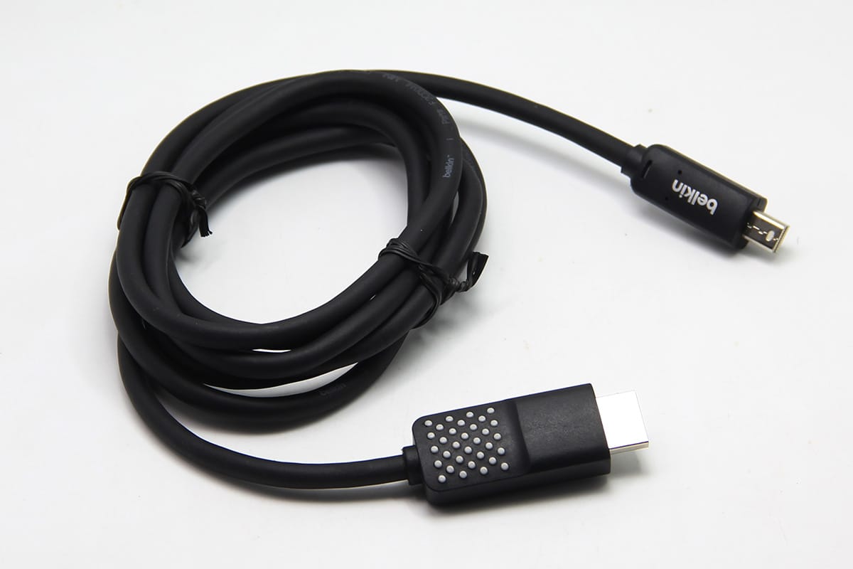 原装贝尔金 Belkin 迷你DP转HDMI 2K高清视频线Mini DisplayPort转HDMI F2CD080