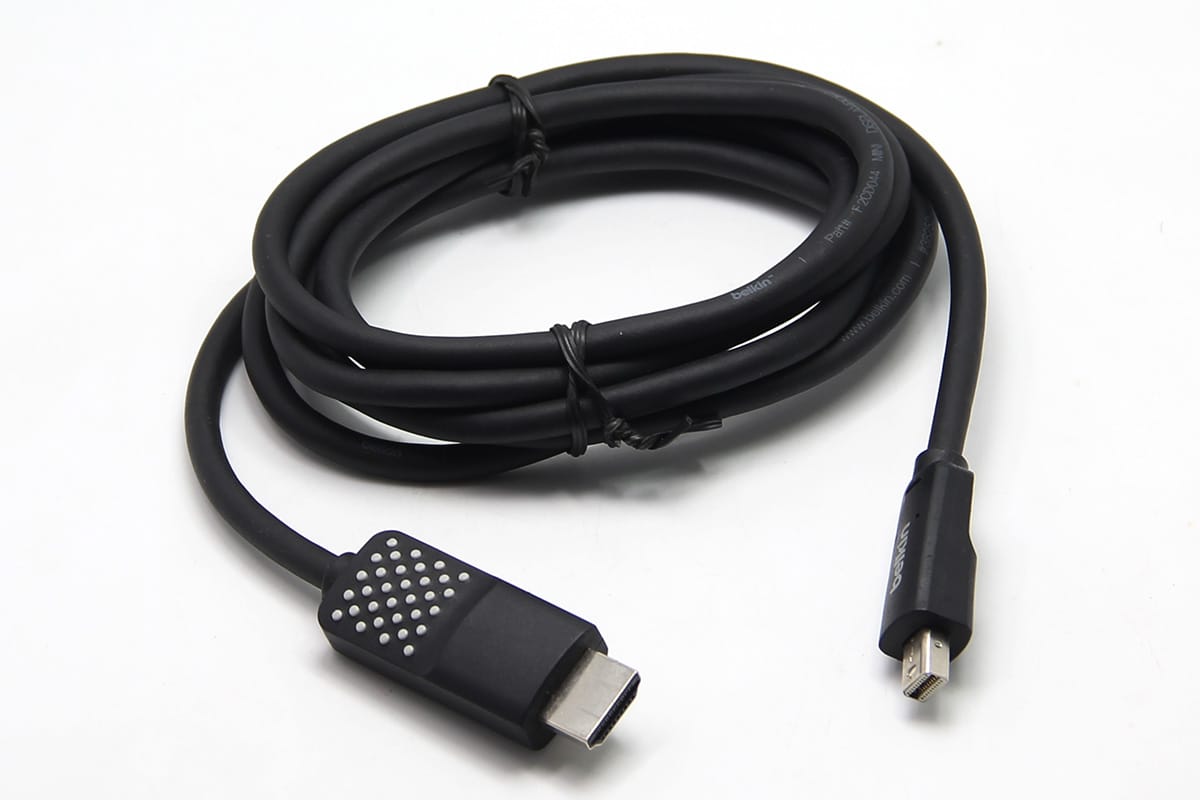原装贝尔金 Belkin 迷你DP转HDMI 2K高清视频线Mini DisplayPort转HDMI F2CD080