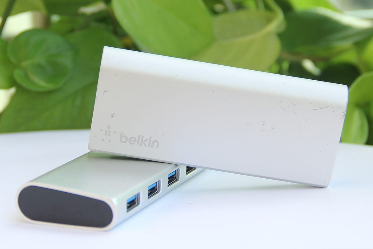 原装贝尔金belkin 纯铝壳USB3.0 HUB 一拖四 4口集线器usb口多接F4U073
