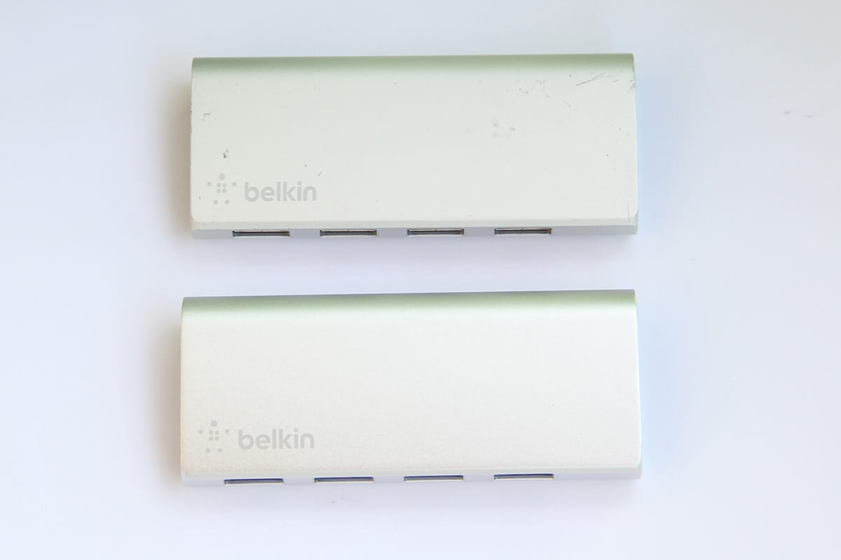 原装贝尔金belkin 纯铝壳USB3.0 HUB 一拖四 4口集线器usb口多接F4U073